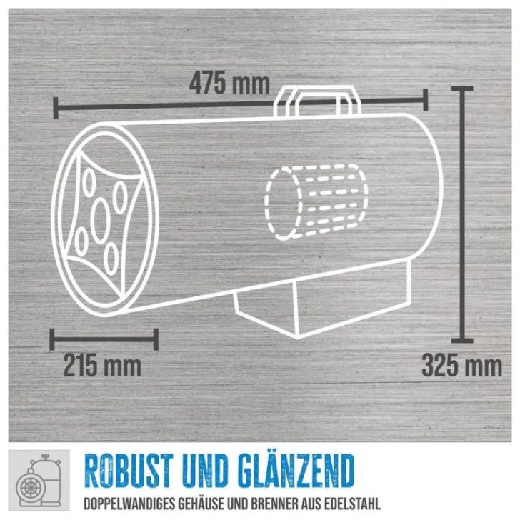 Gāzes sildītājs Guede GGH 17 INOX