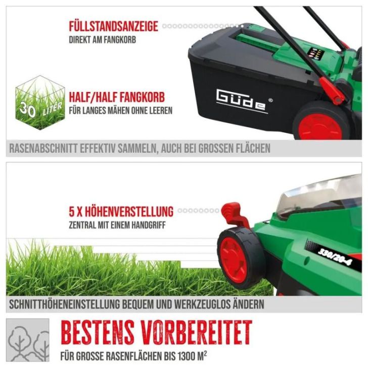 Zāles pļāvējs Guede 330/20-4 AKKU