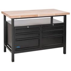 Darba galds Guede P 1200 SS Black Line, 1190 mm