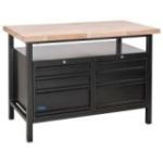 Darba galds Guede P 1200 SS Black Line, 1190 mm