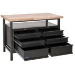 Darba galds Guede P 1200 SS Black Line, 1190 mm