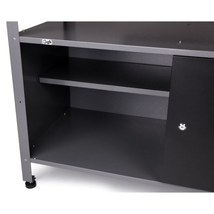 Darba galda Klaus kompl. 120x60x208mm, antracīts