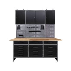 Darba galda Konny kompl. 160x60x205cm, antracīts