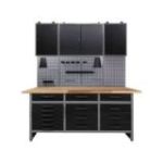 Darba galda Konny kompl. 160x60x205cm, antracīts