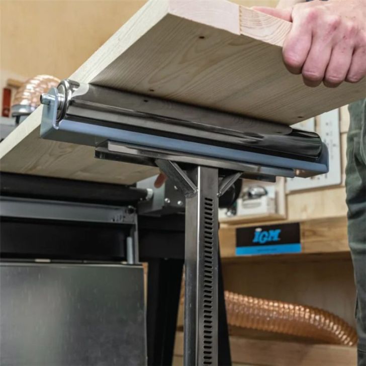 IGM crank adjustment roller stand