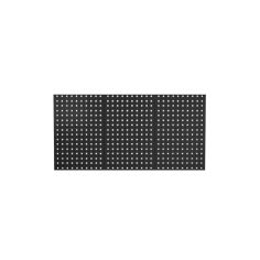 Metal pegboard PAULA, 1200 x 600 x 10 mm, All Black 2
