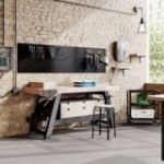 Metal pegboard PAULA, 1200 x 600 x 10 mm, All Black