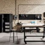 Instrumentu panelis PAULA, 1200 x 600 x 10 mm, All Black