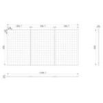 Instrumentu panelis PAULA, 1200 x 600 x 10 mm, All Black