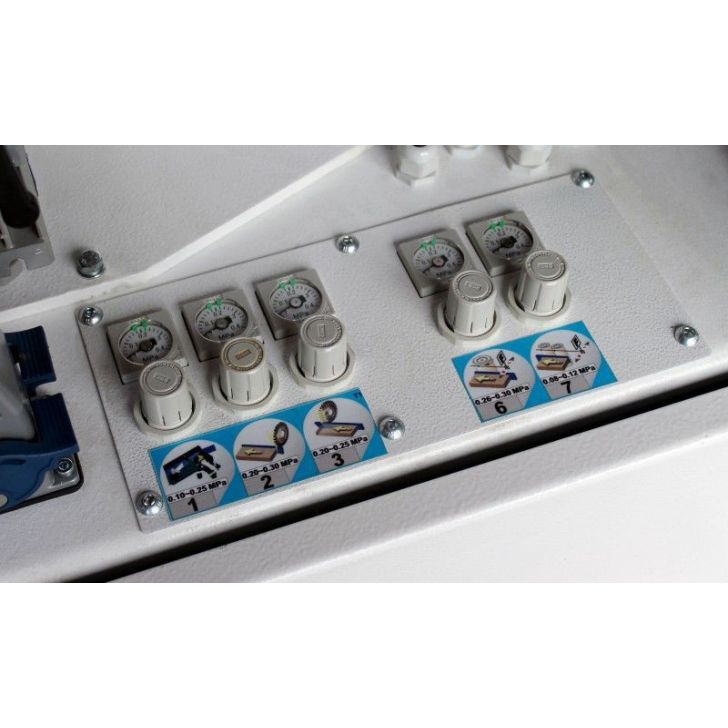 OPTIMAT TWO/PUR apmales iekārta ar iepriekšēju frēzēšanu un stūru profilēšanu