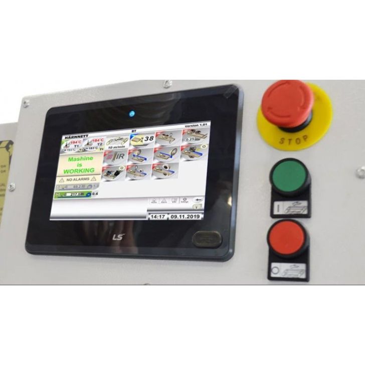 Kompaktas apmales apstrādes iekārtas ar iepriekšēju frēzēšanu OPTIMAT ONE ciklons, pulēšanas iekārta