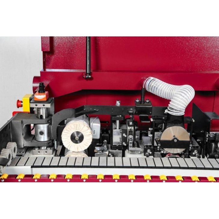 Taisno malu apgriešanas iekārta ar iepriekšēju frēzēšanu un stūrēšanu OPTIMAT TENSOR