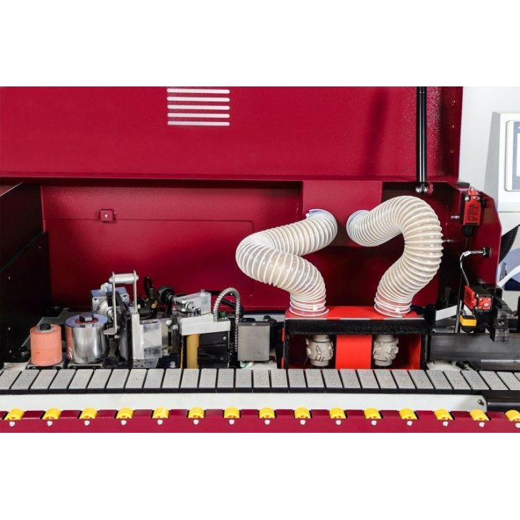 Taisno malu apgriešanas iekārta ar iepriekšēju frēzēšanu un stūrēšanu OPTIMAT TENSOR