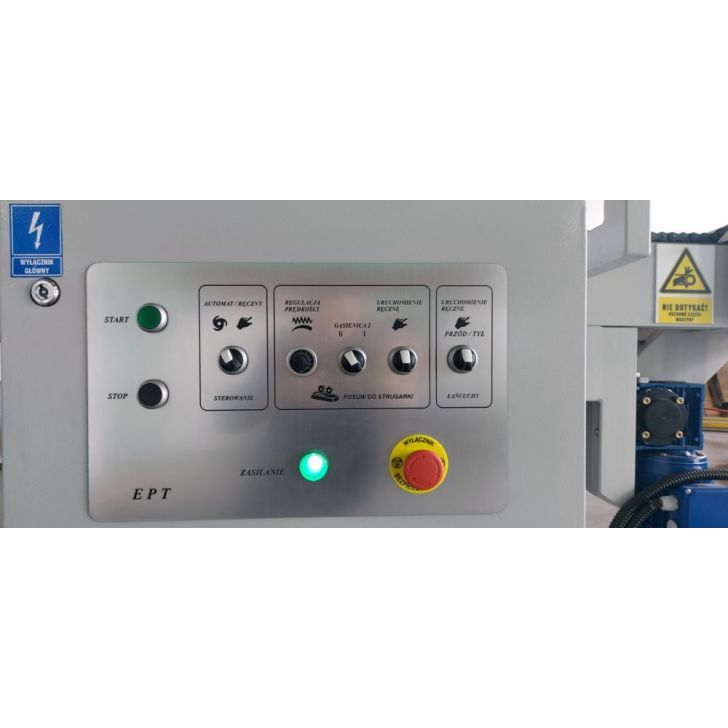 Padevējs OPTIMAT četrpusējās ēvelēšanas, apmales ēvelēšanas un apmales slīpmašīnām ar divām sliedēm - 3300 mm