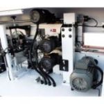 Malu aplīmēšanas iekārta ar priekšfrēzēšanu OPTIMAT LOGICA 7, radiālo un plakano ciklīnu, izsmidzināšanas sistēmu