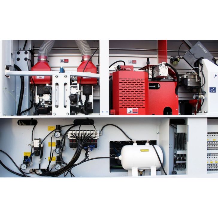 Malu aplīmēšanas iekārta ar priekšfrēzēšanu OPTIMAT LOGICA 7, radiālo un plakano ciklīnu, izsmidzināšanas sistēmu