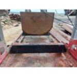 OPTIMAT Timberland TMC 790S elektriskais lentzāģis ar lentes aizsargu + Wood-Mizer BMST50 asinātājs un sadalītājs