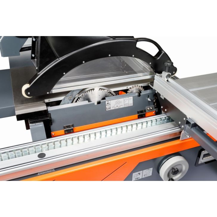 Rema Fx250 3000 mm formāta zāģis, OPTIMAT Logica 306 malu apgriešanas iekārta ar iepriekšēju frēzēšanu, ar Holzmann ABS3000SE