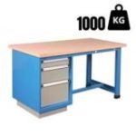 Galds + 3 atvilktņu skapis 100/200/300, 1500 mm