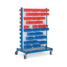 Mobilais stends ar paneli ar spraugām + konteineri