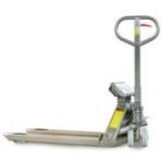 Nerūsējošā tērauda palešu ratiņi 1150mm, 2500kg ar svariem, NE