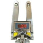 Nerūsējošā tērauda palešu ratiņi 1150mm, 2500kg ar svariem, NE