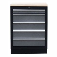 Darba skapis darbnīcai ar slēdzeni, 5 atvilktnēm Viber-System 1305