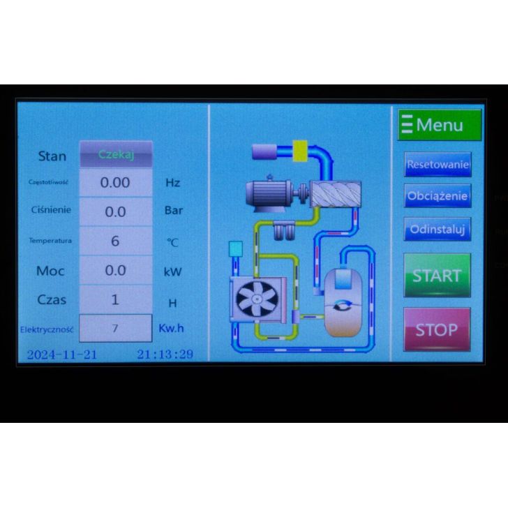 Viber-Air INV5.5-200S Skrūvkompresors Skrūvkompresors ar frekvences pārveidotāju 5,5 kW 200 l 400 V