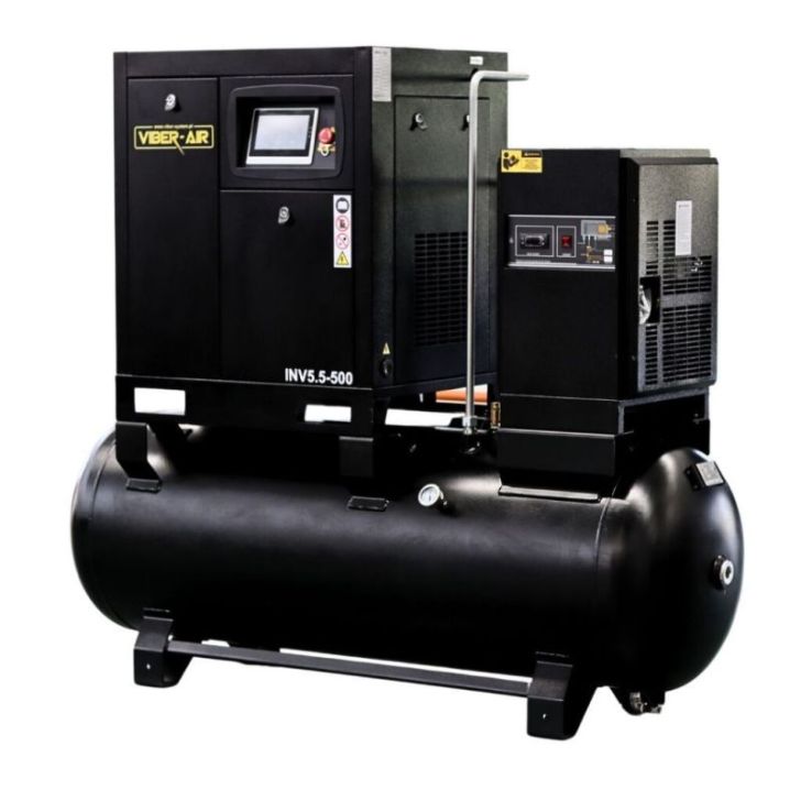 Viber-AIR INV5.5-500 Skrūvju kompresors ar žāvētāju un frekvences pārveidotāju 5,5 kW 500 l 400 V