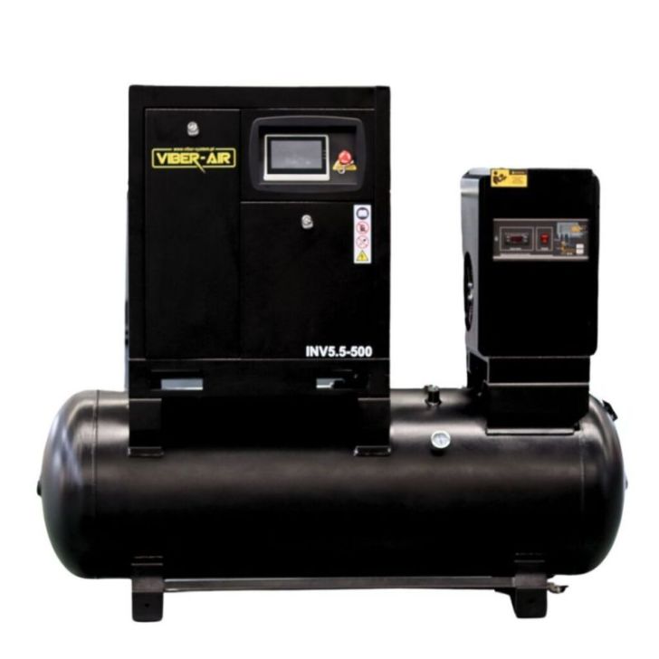 Viber-AIR INV5.5-500 Skrūvju kompresors ar žāvētāju un frekvences pārveidotāju 5,5 kW 500 l 400 V