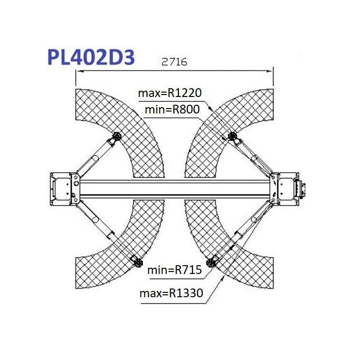 2-statņu autopacēlājs 4t, 220V