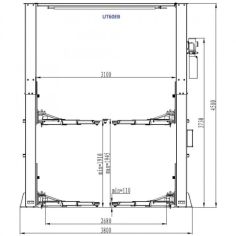 2-statņu autopacēlājs 6t, 400V 2