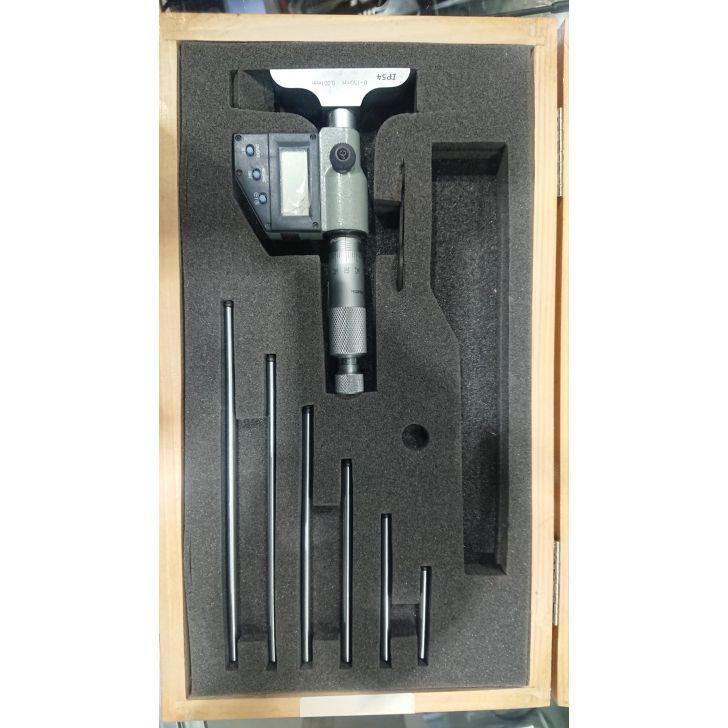 Digitāls dziļuma mikrometrs, IP54, 0 - 150 mm