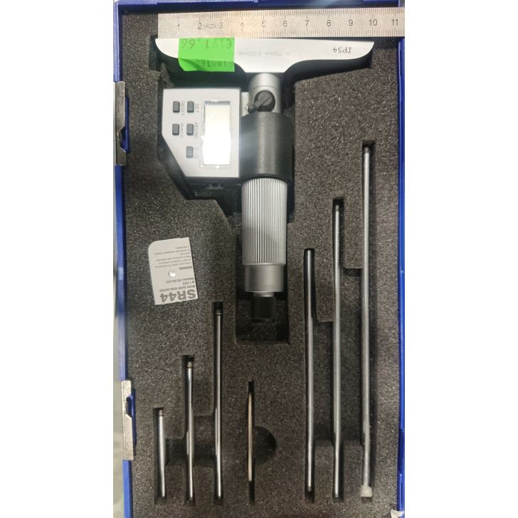 Digitāls dziļuma mikrometrs, IP54, 0 - 150 mm