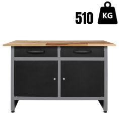 Darba galds Werner 1200 x 850 mm, Black