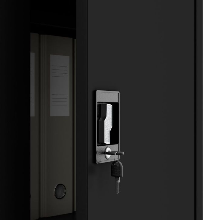 DAWID saimniecības skapis, 900 x 1850 x 450 mm, All Black