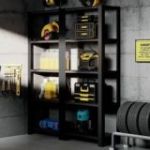 Metāla garāžas plaukts SAM 900 x 1830 x 450 mm All Black