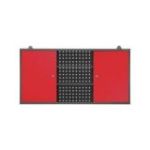 Antracīta sarkana piekaramā skapis garāžai un darbnīcai, metāla BEN 1200 x 600 x 200 mm