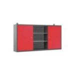 Antracīta sarkana piekaramā skapis garāžai un darbnīcai, metāla BEN 1200 x 600 x 200 mm