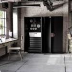 DAREK darbnīcas skapis, 920 x 1850 x 500 mm, All Black