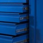DAREK metāla darbarīku skapis, 920 x 1850 x 500 mm, zils