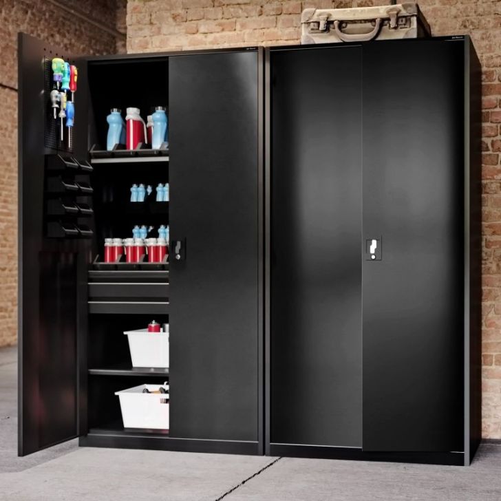 SZYMON instrumentu skapis, 920 x 1850 x 500 mm, All Black