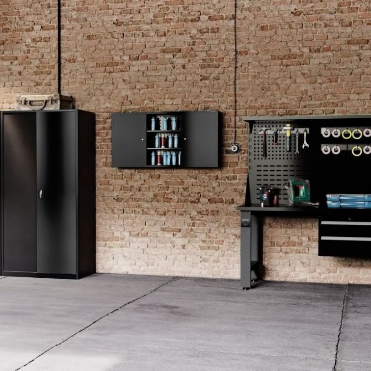 SZYMON instrumentu skapis, 920 x 1850 x 500 mm, All Black