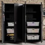 BRUNO instrumentu skapis, 920 x 1850 x 500 mm, All Black