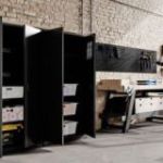 BRUNO instrumentu skapis, 920 x 1850 x 500 mm, All Black