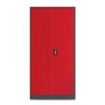 BRUNO metāla darbnīcas un instrumentu skapis, 920 x 1850 x 500 mm, antracīta sarkans