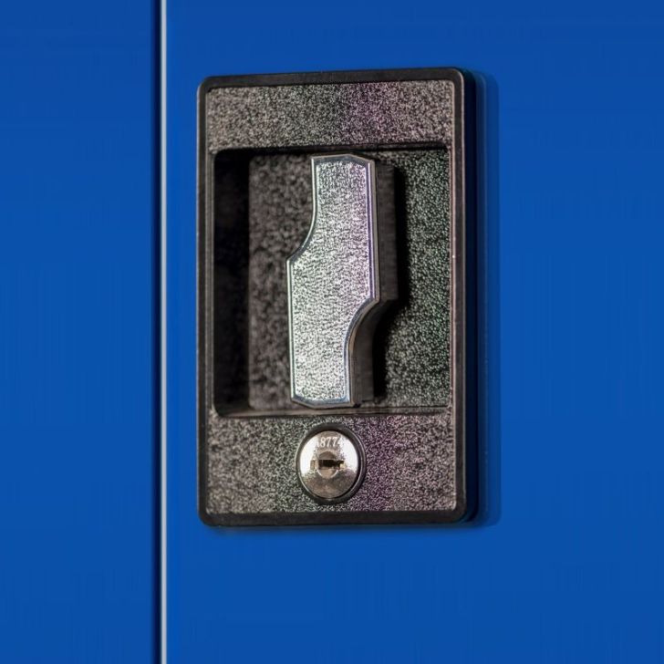 BRUNO metāla darbnīcas un instrumentu skapis, 920 x 1850 x 500 mm, zils