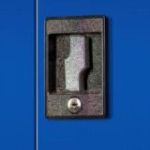 BRUNO metāla darbnīcas un instrumentu skapis, 920 x 1850 x 500 mm, zils