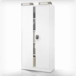 Metāla dokumentu skapis JAN, 900 x 1850 x 400 mm, pelēks