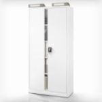 Metāla dokumentu skapis JAN, 900 x 1850 x 400 mm, pelēks